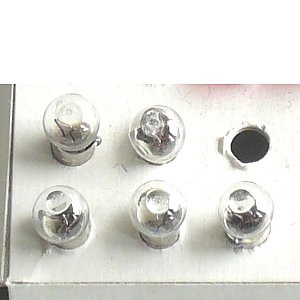 SO600076 - Birnchen 4,5 Volt E5 wieß - 5 Stück