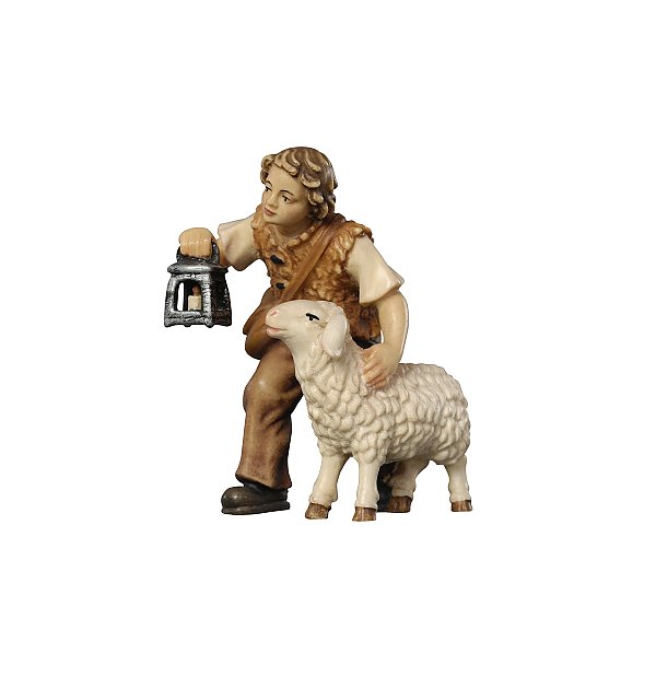 PE801015 - KO Hirtenbub mit Schaf und Lamm