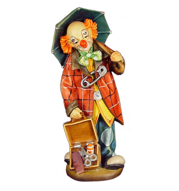 1542 - Clown with umbrella