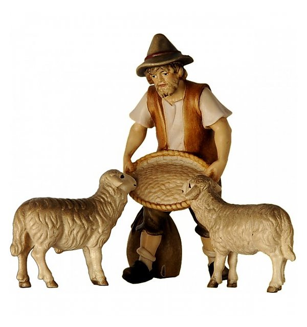 SA2171 - Shepherd feeding 2 sheep