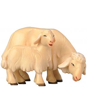 SA1854 - Schaf grasend mit Lamm