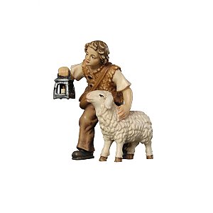PE801015025 - KO Hirtenbub mit Schaf und Lamm