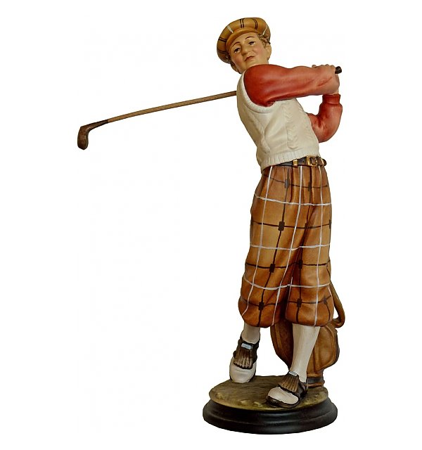 1523 - Golfista d´epoca con sacca